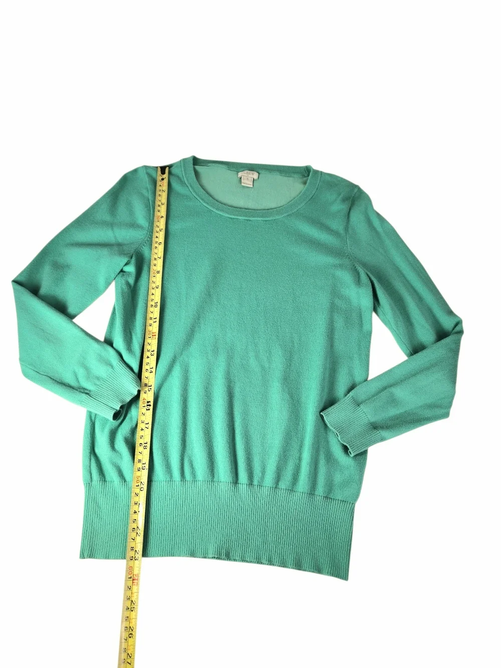 J.Crew Women’s Small Mint Green Crewneck Sweater Cotton Blend Long Sleeve